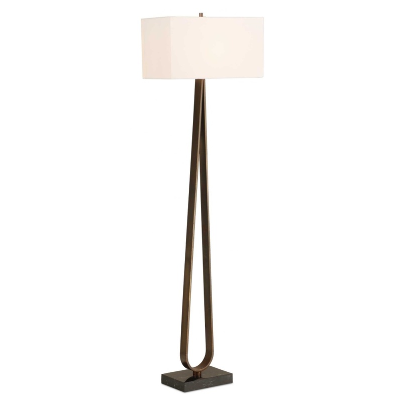 Uttermost Galloway Minimalist Bronze Floor Lamp 30591